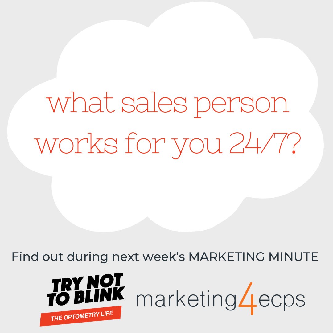 4ECPS's tweet image. 4ECPs has partnered with Try Not 2 Blink, an amazing, informative (and funny!) Optometry podcast providing "Marketing Minutes" of wisdom to their listeners @trynot2blinkshow. Episode drops today Monday, June 1st!  trynot2blink.com #optometrypodcast