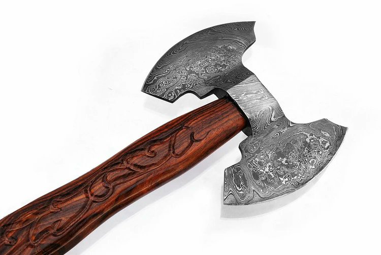 HskKnives's tweet photo. CUSTOM MADE HAND FORGED DOUBLE HEAD DAMASCUS STEEL TOMAHAWK, AXE WITH LEATHER SHEATH.
FOR SALE
ANYONE INTERESTED PEOPLE INBOX ME FOR FURTHER DETAILS.

#CUSTOM #CUSTOMIZED #HANDMADE #MYBEAUTIFULKNIFE #DAMASCUS #SHARP #WELLDESIGNED #axes #axe #handforgedknife #handforged #uk https://t.co/KKBGF6tFqU