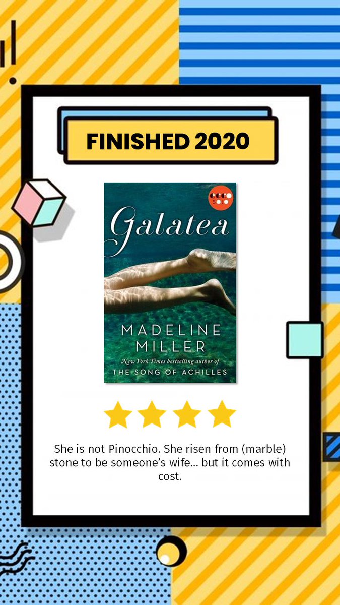 77. GalateaCerita pendek dari Miller membuatku penasaran untuk membaca The Song of Achilles dan Circe -  https://www.goodreads.com/review/show/3365913704