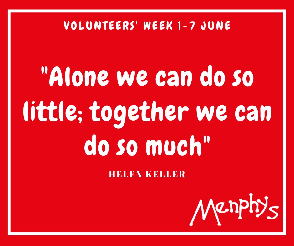 Volunteers’ Week is an annual celebration of the contribution millions of people make across the UK through volunteering.

We would like to say a massive thank you to all of our volunteers, old and new. They are the lifeblood of the charity sector.

THANK YOU