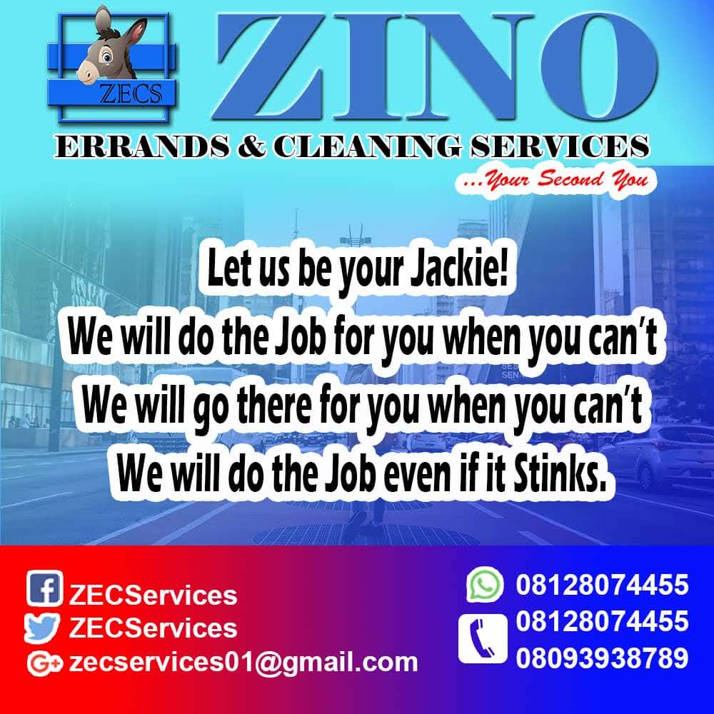ZECServices's tweet photo. In the name of the Father, the Son and the Holy Spirit and with the joy of the Lord, on behalf of the ZECServices team I declare open this day ZINO ERRANDS AND CLEANING SERVICES. 
Please help us RT and spread the Gospel. Thanks. https://t.co/nkFNmDkrvc