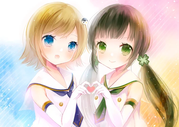 HanonさんKotohaさん、はのこと月間お疲れさまでした!!(イラスト間に合わなかった…!) #はのこと月間 