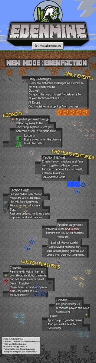 EdenMine Minecraft tweet media