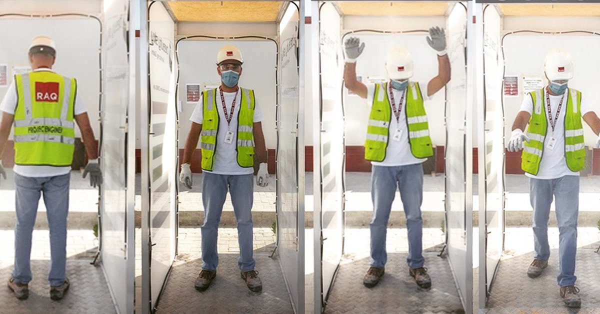 raqglobal's tweet photo. RAQ is taking all the necessary actions and the precautionary measures required to create a safe workplace for its employees amid COVID-19 outbreak.
#raq #raqcontracting #contracting #COVID #redefiningconstruction #sanitizingbooth #safety #precautionarymeasures #mydubai #uae https://t.co/Bf6TNaCOWs