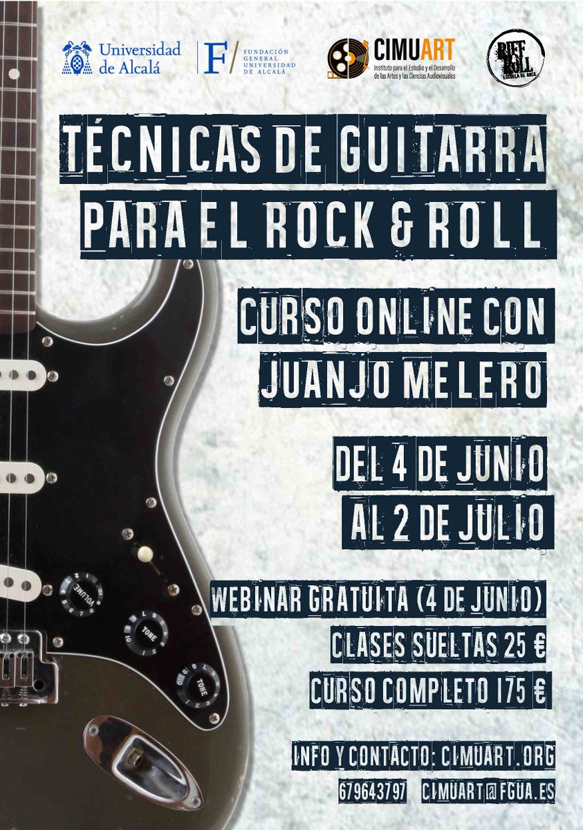 ¿Quieres aprender a tocar la guitarra? Apúntate a este curso online gratuito con <a href="/RiffnRollSchool/">RiffandRoll</a> que te garantiza que en menos de 10 minutos ya estarás haciendo sonar tu instrumento. Los únicos requisitos son las ganas y tener una guitarra para practicar: ow.ly/sPbx50zVorS