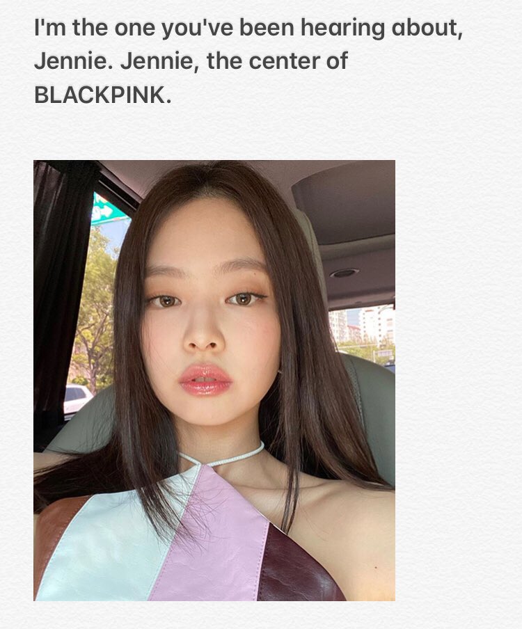 Jennierazzi I M The One You Ve Been Hearing About Jennie Jennie The Center Of Blackpink When It Comes To Fashion Jennie Is Pretty Savage T Co 68aii9q1ln
