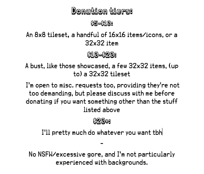 <{BLM DONATION COMMISSIONS}>I've got a lot of free time, so I thought I'd use it to help out with the BLM + anti-police brutality movement in America, the things the police are doing over there are absolutely obscene. -15 slots to start with, I'll see how it goes~[Thread]