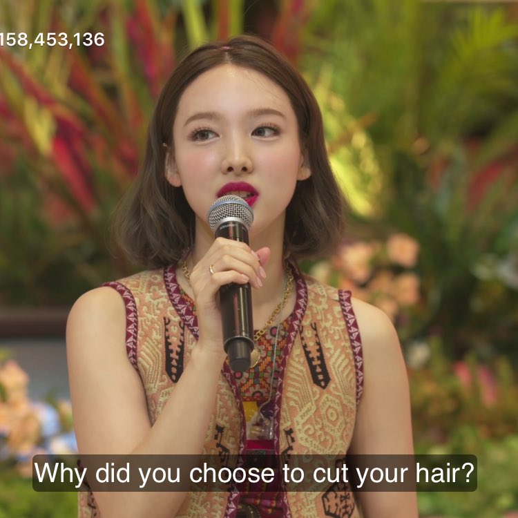 na6eon's tweet image. she donated her hair?? NAYEON BEST GIRL