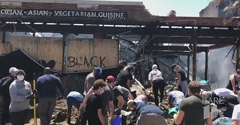 kare11's tweet photo. The Lake Street Council says $2 million in donations has been raised so far to help the small business community rebuild storefronts destroyed in the unrest that followed the death of George Floyd. 
https://t.co/dFsNoFHYq8 https://t.co/zmNKEZD5e9