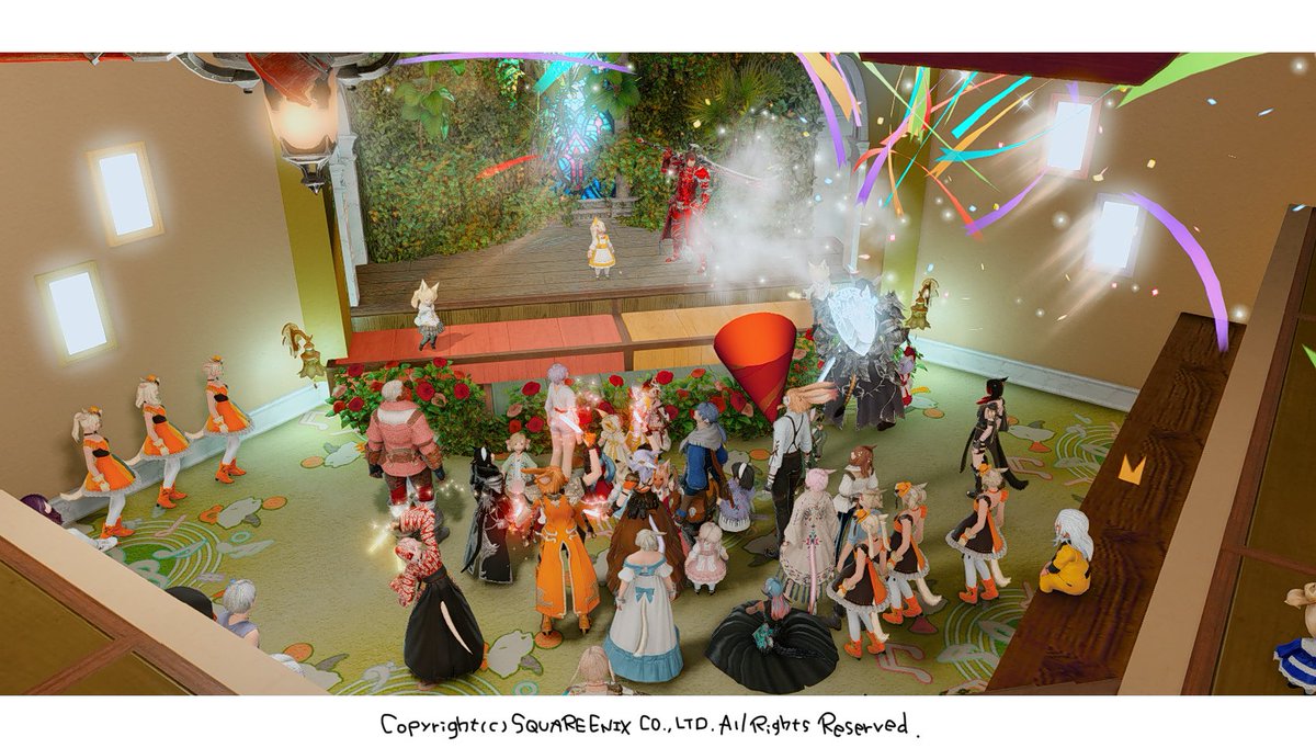Neko_attack's tweet photo. #FF14Birds　5/30 ④

途中ハイ&amp;ローのミニゲームもあったりして
のりはるさんのアレ　はイケメンさんがGet!!

延長入ってから ららへるねったわーくを使って
たんけℂʰäⁿ、さてんℂʰäⁿを召喚！！
結局3:00くらいまで演奏を堪能しました💕

本当にありがとうございました🎶(*´꒳`*) https://t.co/cl0YO1OcFq