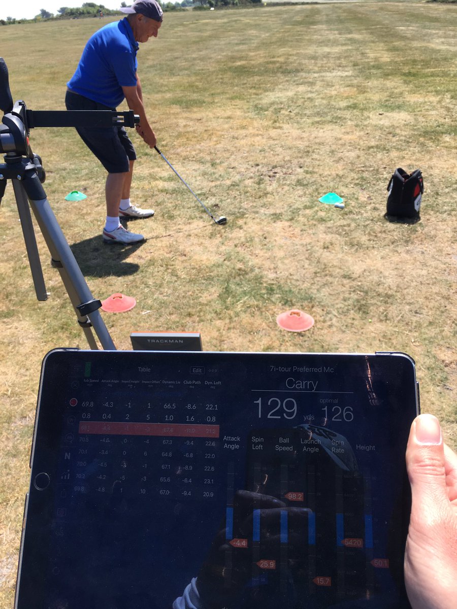 Great to be out coaching and fitting at the beautiful @TeignmouthGolfC. Outdoors only at the moment ☀️ , studio back in play in a couple of weeks hopefully 🤞🏼<a href="/TrackManGolf/">Trackman Golf</a>