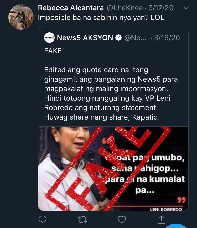 DIDTHISHAPPEN_'s tweet photo. @LheKnee @jopoc @ABSCBNNews @joycebalancio you can get arrested for these. think twice po https://t.co/WlmfzD465I