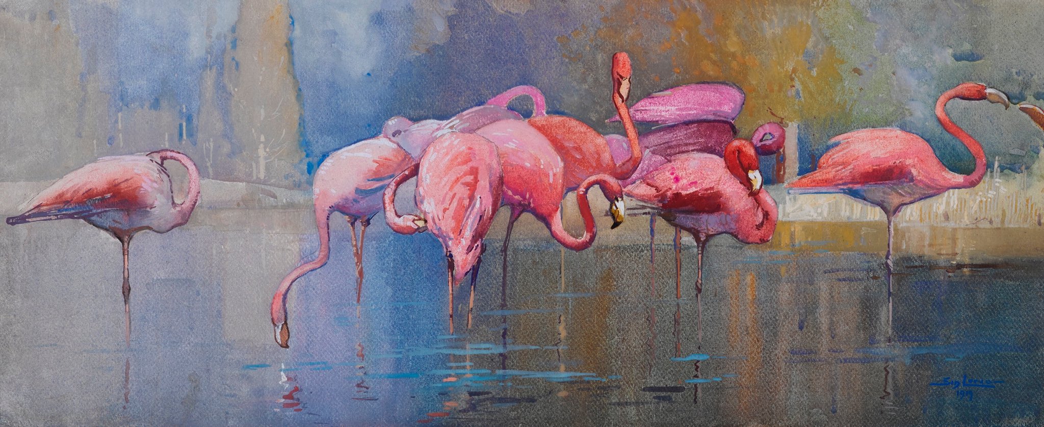 10;
— Rilke

(Flamingos, 1907 &amp; 1919, b...