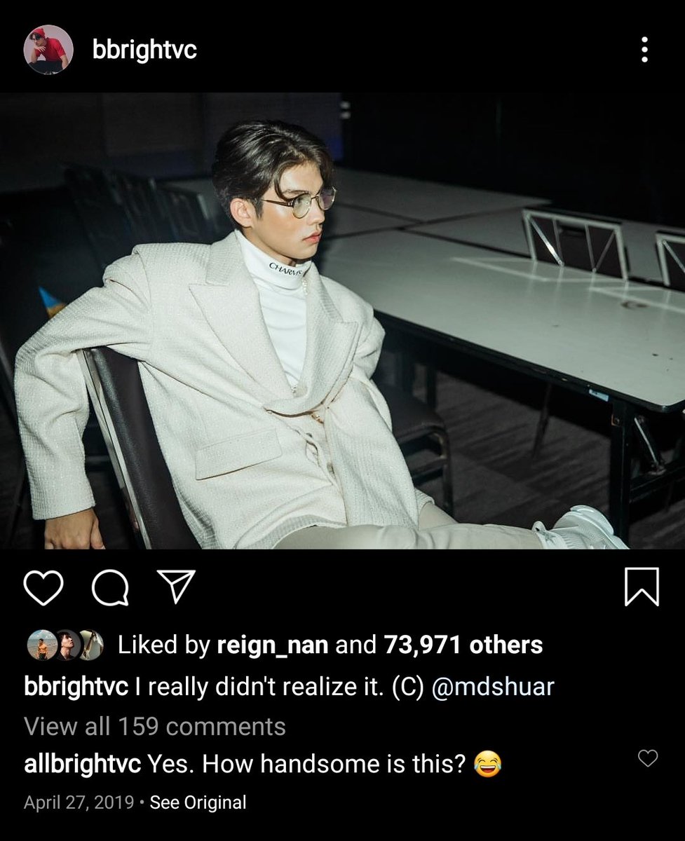 And then, on April 24, 2019,  #Bbrightvc posted this photo with a caption: "Mess Up"Then, on April 27, he posted another photo with the caption: "I really didn't realize it."Did  #BrightNnevvy fight??? What did they fight about???