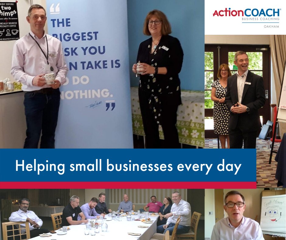 ActioncoachO's tweet photo. We love to help small business owners and one thing we particularly enjoy is providing lots of free advice and tips!  Weekly webinars, news and updates on our website and virtual coffee morning sessions on Facebook! #supportinglocal #oakham #freeadvice https://t.co/tRJI7ICP1y