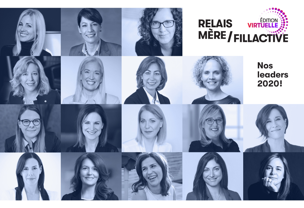 Fillactive's tweet image. Fillactive est heureuse de dévoiler sa nouvelle cohorte de leaders (relais.fillactive.ca/leaders) composée de dix-sept femmes d’affaires québécoises influentes qui s’unissent pour Relais Mère/Fillactive 2020 Édition virtuelle. #fillactive #relaismerefillactive