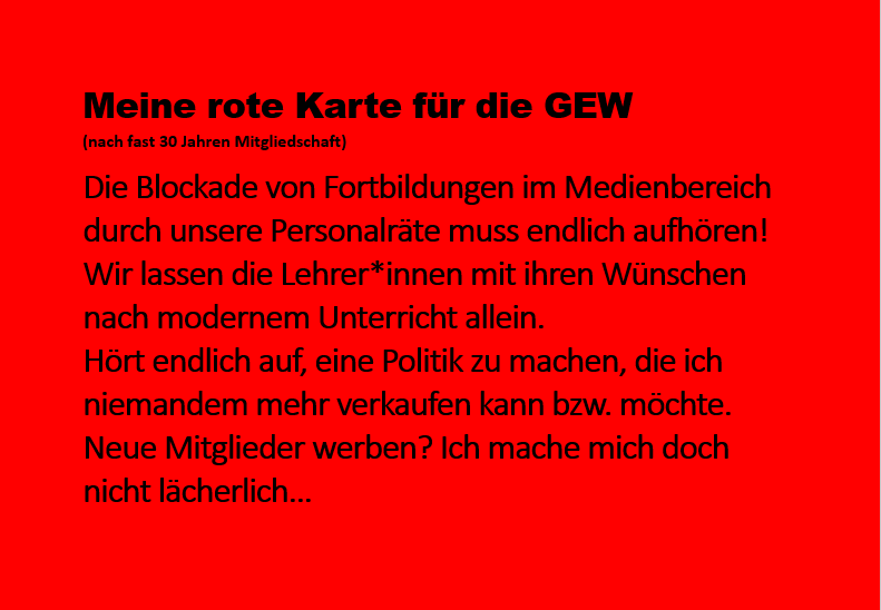 CarstenReinhar3's tweet photo. @GEW_NRW Ihr seid aber Held/inn/en... Ein Dienstlaptop auf unsere Fahnen schreiben, sonst aber die Mefienenrwicklung blockieren  zumindest in Köln? https://t.co/0QzcusCtT4