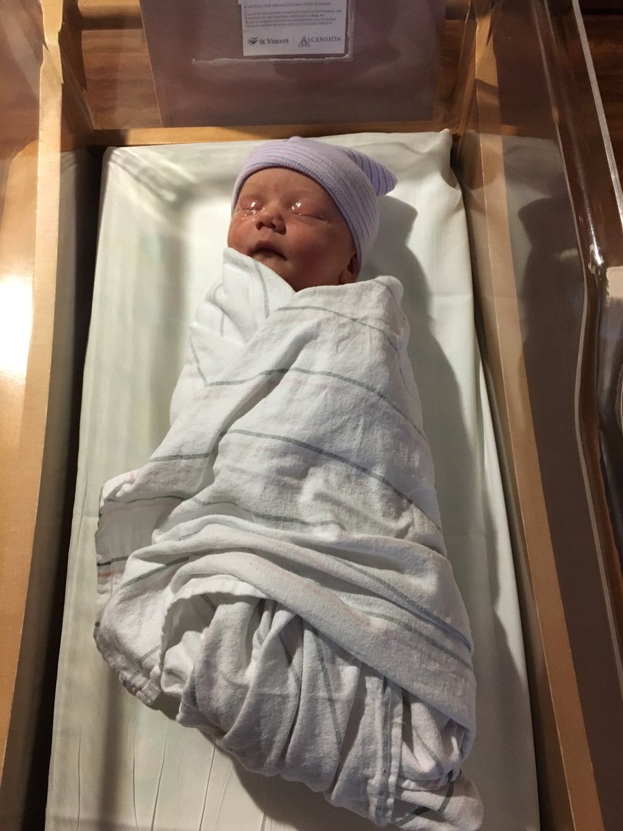 CooperConnects's tweet photo. Caroline May Cooper is the new addition to the Cooper family. She was born yesterday at 5:54 PM. Mom &amp; baby are doing just fine.  We’re looking forward to going home &amp; introducing big sister to her. https://t.co/oQoMTCSZSv