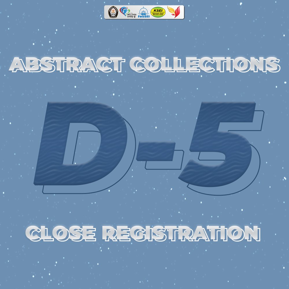 [5 DAYS LEFT | Abstract Submission]

Assalamu'alaikum rabbani economist!
Don't forget to register and collect your best abstract.
Registration form : 
📑bit.ly/FormOnlineSPACE (online)
📑bit.ly/SpaceDownload (offline)
Guidance book :
📔bit.ly/BookletSPACESE…