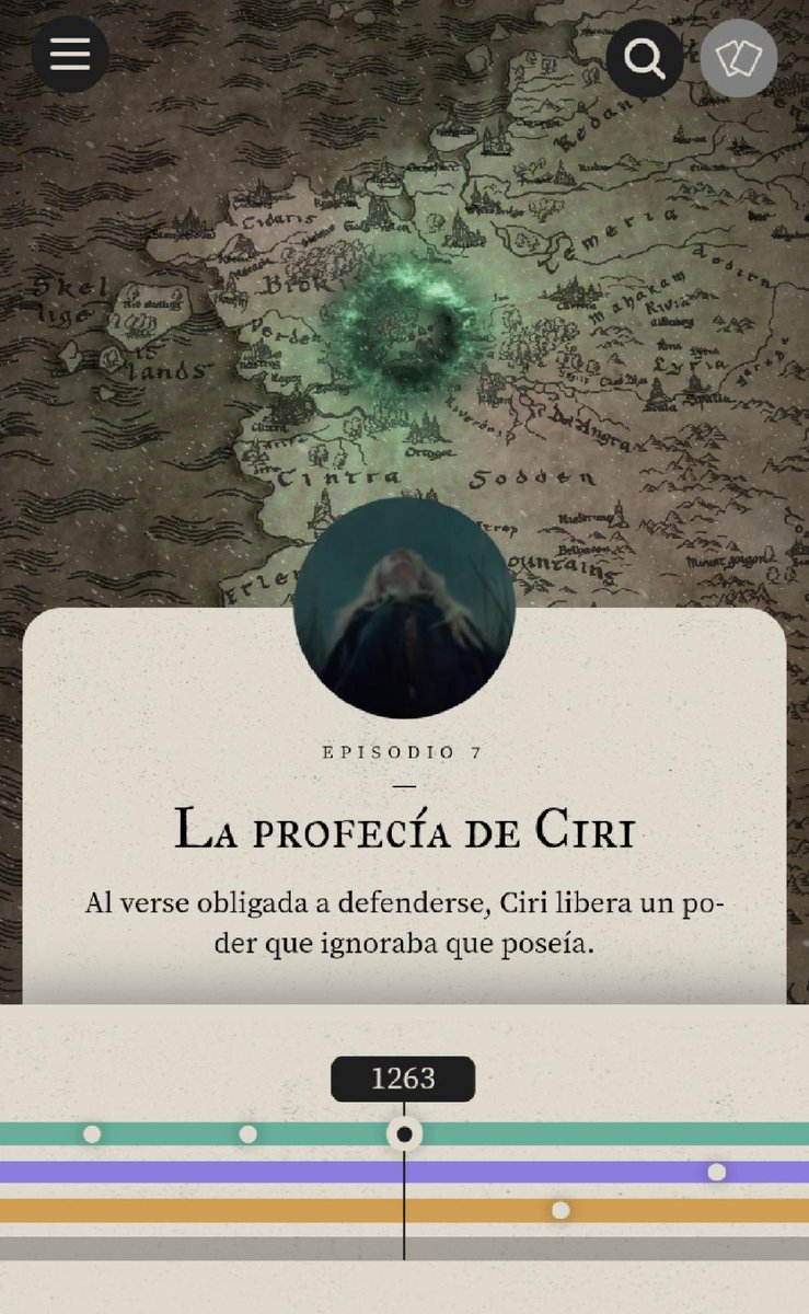 Symonboss's tweet photo. En los últimos años asistimos a nuevos formatos narrativos.
"The Witcher" combinó líneas de tiempo, mapas interactivos y el scrollytelling. Resultado: una maravilla.
#narrativadigital2020 https://t.co/ME9aEV17Pd