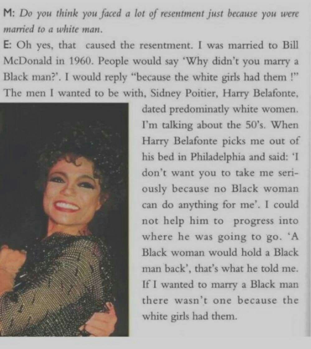 Maybe this is what Belafonte meant, and I'm only being slightly facetious, when he told Eartha Kitt "no Black Woman can do anything for me..."In a misogynoiristic world, Black Women's (and men's) bodies as shields holds no currency.