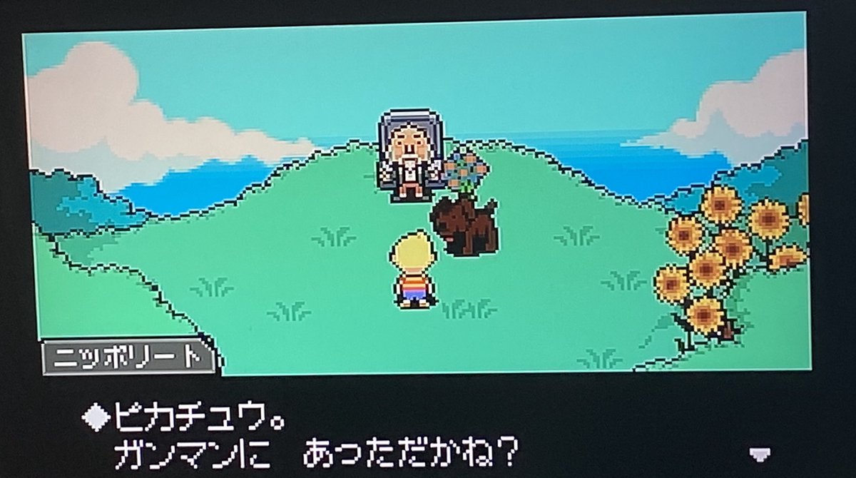 どせいヨッシー 158 虚しく空中落下 ここで5章は終わった 仮面の男は静かに見下す姿も Mother3 ほぼここまでは前座といっていい 本番はこれからはじまるのである でも仮面の男 もうこの時点で誰なのか見当はついてたよ Charizardだな