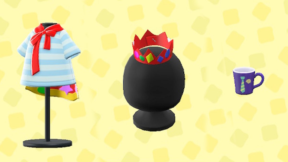 NinWire's tweet photo. Three new seasonal items are now available via Nook Shopping in #AnimalCrossingNewHorizons for International Children's Day and Father's Day: https://t.co/ia7RL7zr8x https://t.co/xOpwKr3pwu