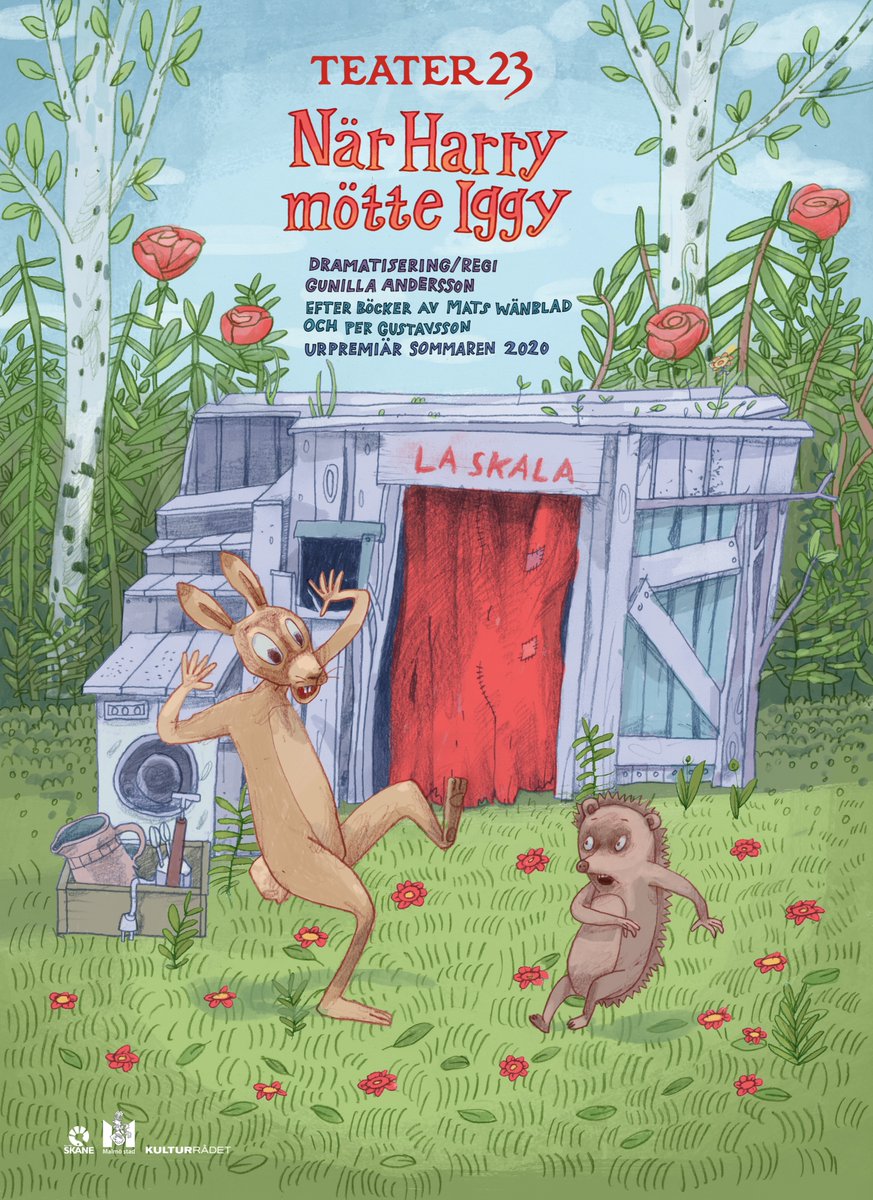 Snart sommar! Snart teater! Snart sommarteater! #närharrymötteiggy #påturne #teater Affisch: Per Gustavsson