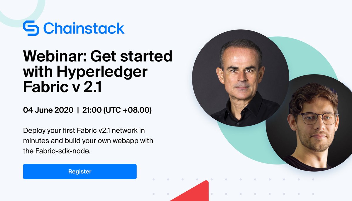ChainstackHQ's tweet image. We&apos;re kicking off a month of virtual events with our &apos;Get started with @Hyperledger Fabric v2.1&apos; webinar this Thursday. Learn to deploy a Fabric v2.1 network in minutes and build a webapp using the new peer #chaincode lifecycle and the fabric-sdk-node. 

bit.ly/3gHXP0L