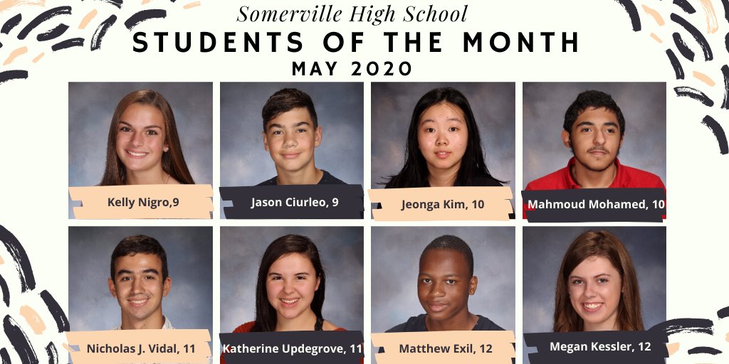 Congratulations to our May Students of the Month! #VillePride #SHSflexiblelearning <a href="/GFoleySHS/">Gerard Foley</a>