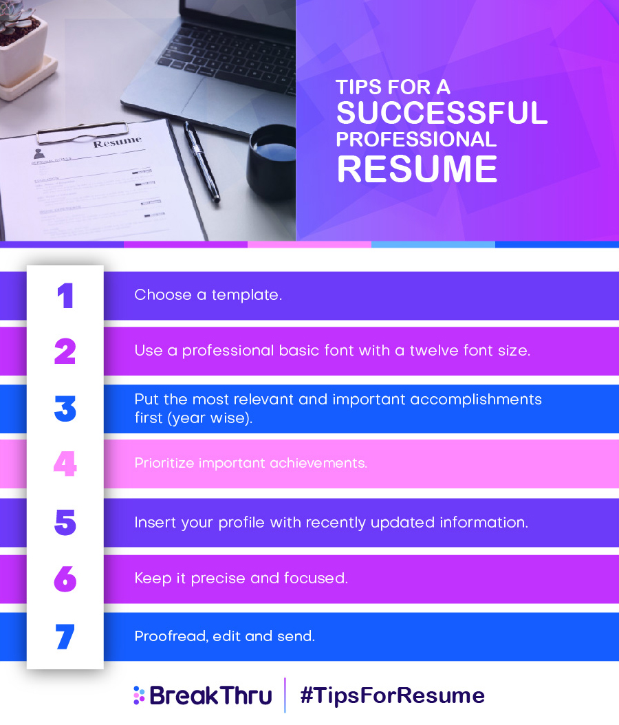 BreakThruPK's tweet photo. In the race of employment, make your CV stand out by following few tips.
#BreakThru #BreakThruWithUs #ResumeWriting https://t.co/NQb0Qylmjl