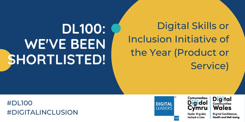 DIWCDC's tweet photo. We have an exciting announcement! We have made the shortlist in the #DL100 Awards for ‘Digital Skills or Inclusion Initiative of the Year’ We are incredibly proud of the work that we do and would appreciate your vote: https://t.co/xXO4Bn2mhG https://t.co/S0kioTSldz
