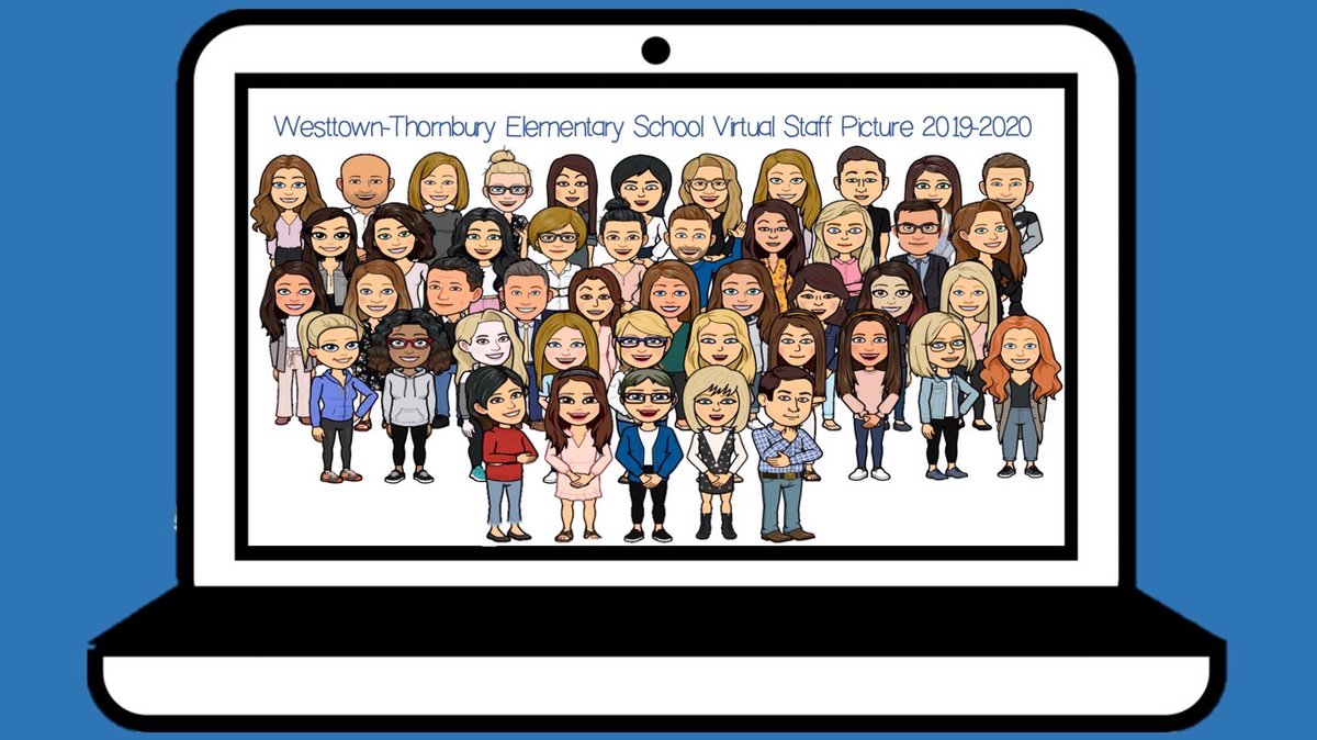 As we begin our final week of the 2019-20 school year, it seems fitting to share a team photo with our <a href="/Bitmoji/">Bitmoji</a> virtual personas! Thanks @MrukAshley for making this happen! #wtewildcatstrong <a href="/WTEPTO/">Westtown-Thornbury PTO</a>