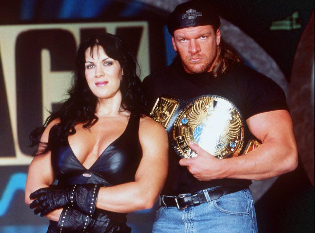 Later that night, Billy Gunn would be forced to defend the WWF Championship against Chyna.Chyna would pick up the win and become the first female WWF Champion thanks to a pedigree from Triple H. #WWE  #AlternateHistory