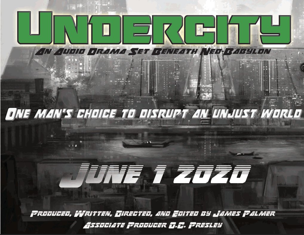 It's here.  

podbean.com/media/share/pb…

We'll post a youtube link later today for those that prefer it, and always remember you can find the RSS link on the page above to add to any podcatcher. #cyberpunk #audiodrama #gangsoftheundercity