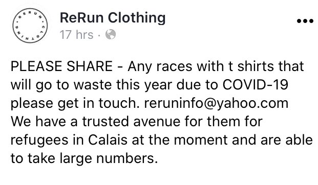 Please share 💚 @ReRunClothing