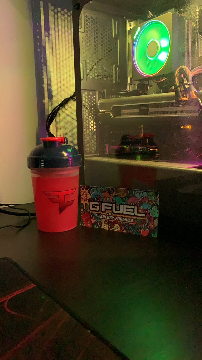 RealExerI's tweet image. Just received my new FaZe Clan shaker cup and GFUEL! Love the flavour @FaZeClan @GFuelEnergy