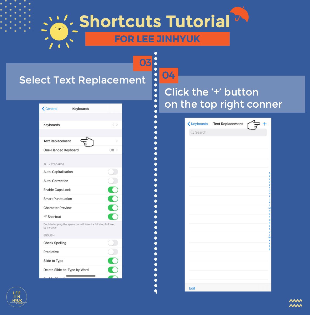 SupportJinhyuk's tweet photo. ☀️#SJTxTips☀️
🔵IOS Shorcuts Tutorial🔵
@LJH__Official #이진혁 #LEEJINHYUK https://t.co/XSSqFj5h75