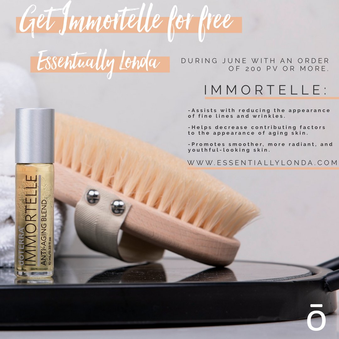 EssentialFor's tweet photo. Immortelle is the perfect product to help keep your skin looking radiant and youthful by reducing the appearance of fine lines, wrinkles, and age. Be sure to get yours for free this month by placing a 200 PV order! This is an oil I use every single day! https://t.co/o3hQ1fVmto
