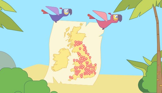 Thanks to everyone so far who has helped by participating in The Language Explorer project. All these lovely pins are families who have joined in so far! languageexplorer.app We need 400 more children, so please share with friends and family that have children 4-8y