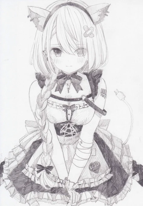シャーペンで描きました。
rurudoさんの子ロロちゃんです。可愛い可愛いー!いっぱい描きたい!!
#rurudot 