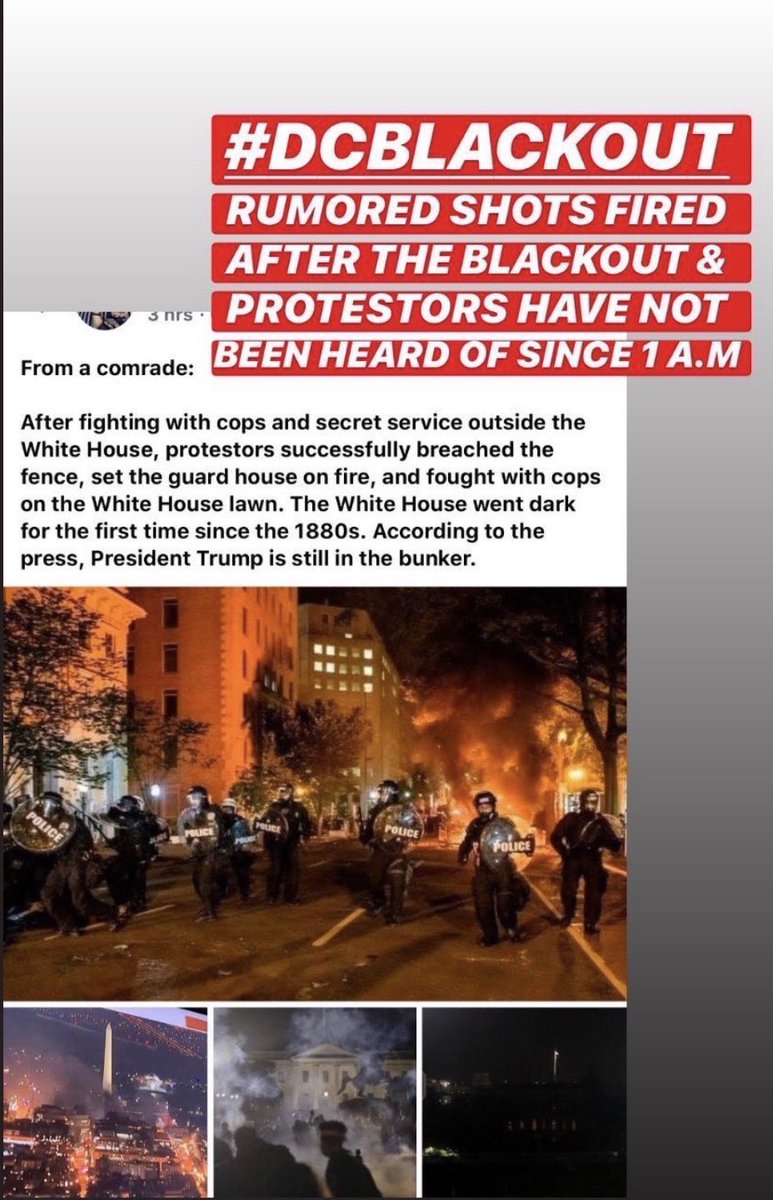 ALL THE INFORMATION I’VE GATHERED ON  #DCblackout WILL BE POSTED ON THIS THREAD, AND I WILL CONTINUE TO UPDATE THIS THREAD. PLEASE, IF YOU SEE ANY POSTS, ANY VIDEOS OR PHOTOS OF THE PROTESTS, SPREAD THEM!! TWITTER IS DELETING THEM AS THE GOVERNMENT IS TRYING TO HIDE THEM!!