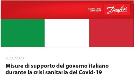 Danfoss_Italia's tweet photo. #Danfoss ti tiene aggiornato sulle misure di supporto del governo per l'emergenza #COVID19 . Per maggiori informazioni: 👉https://t.co/ERAIKLaecG https://t.co/dVAEMfuge8
