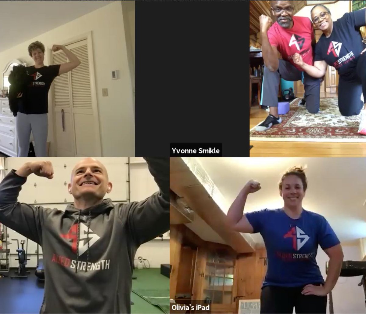 Starting the week off strong with the morning group! We need that positive momentum of a good workout now more than ever. 💪👊