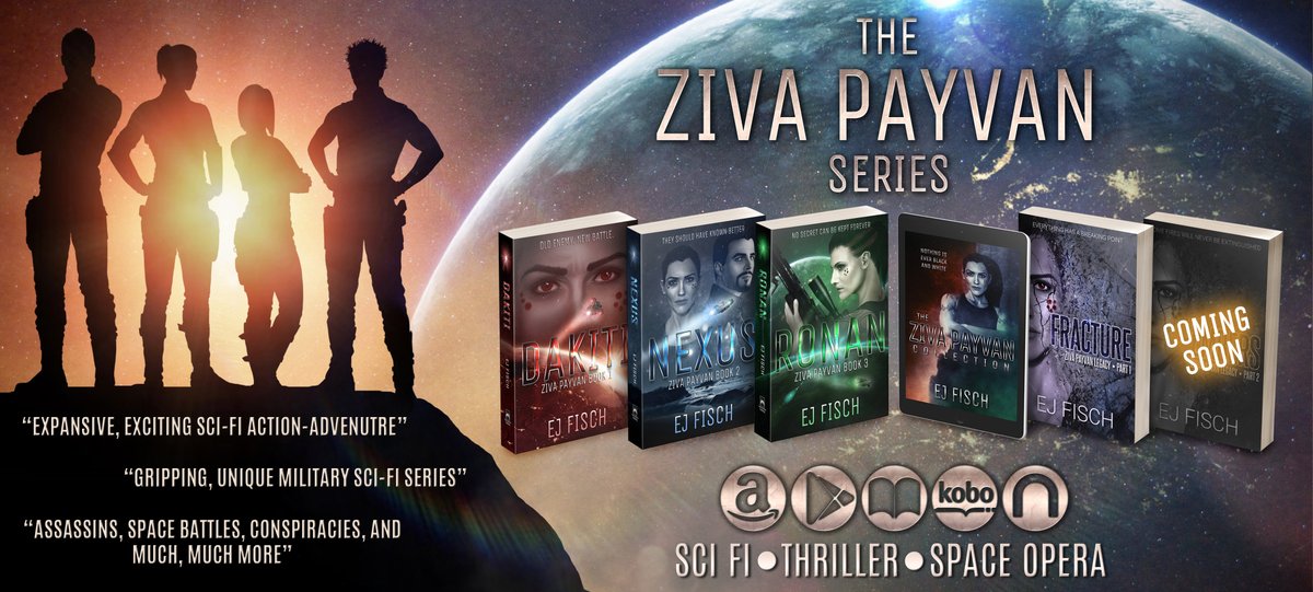 EJFisch's tweet photo. Nothing is ever black and white.

Find the #ZivaPayvan series in paperback and wherever ebooks are sold. 

🌐 https://t.co/h9XUJRoHgy (find excerpts, concept art, and more!)
🔍 https://t.co/ukO1FDSbe4
📚 https://t.co/vk6K1Np8CS

#scifi #thriller #spaceopera https://t.co/FLfOx9f63c