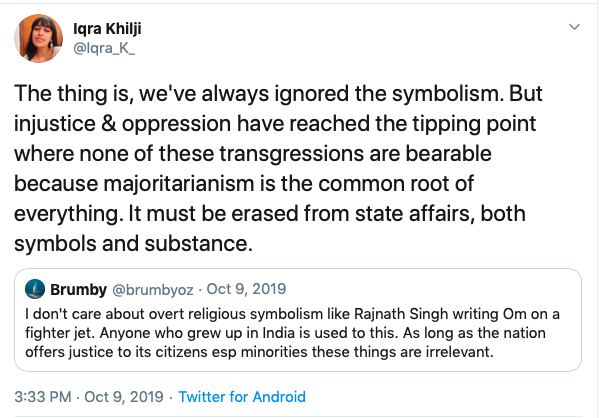 Iqra's few Hinduphobic tweets.