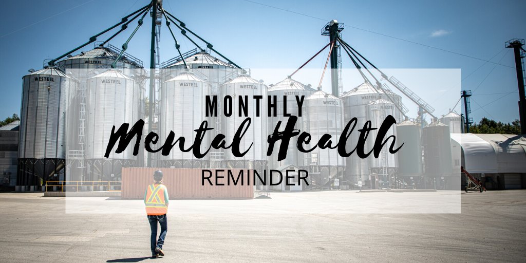 As #plant20 begins to slow down, we would like to remind you to take some time for yourself, family and friends. Your mental health is more important than your crops. 
Stay safe and watch your crops grow! #monthlymentalhealthreminder