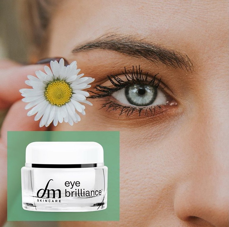 dmSkincare_ Let’s talk about eye skincare! Skin around the eyes is more fragile, more prone to dryness, quicker to show age &amp; fatigue. Long term benefits using eye brilliance incl a reduction in the depth of existing lines &amp; prevention of new wrinkles from repeated applications.