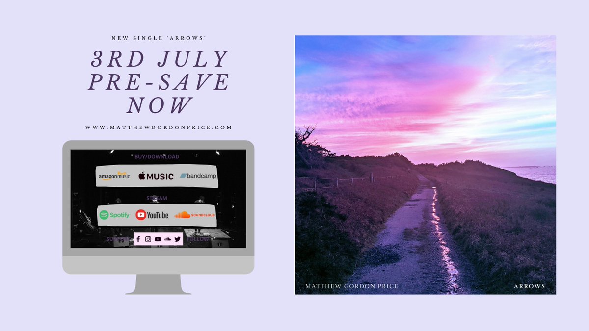 03/07/2020  |  Arrows  | Pre-Save Now Available matthewgordonprice.com
#NewMusicMonday #MondayPlayList #NewMusic #ArrowsMGP #IndieFolk #staysafe