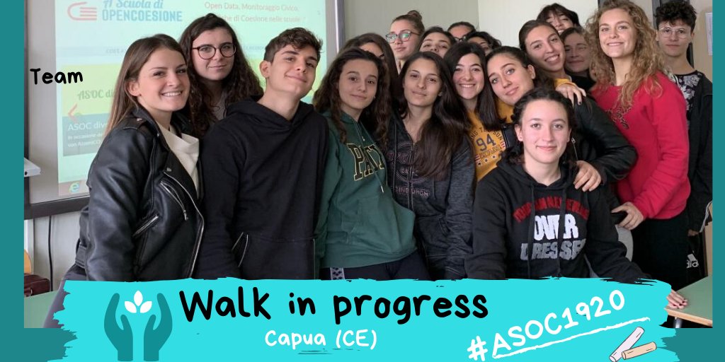 ascuoladioc's tweet photo. #Team #ASOC1920 📣
#Campania, #Capua,#Caserta con il team #walkinprogress 🙂Insieme a @UE_ED_Caserta hanno seguito un progetto che mira alla #promozione della #crescita personale e #professionale dei #giovani del territorio 🧐
Bravi!➡️ https://t.co/rUl6P7ydvq https://t.co/xvVeQvywcE
